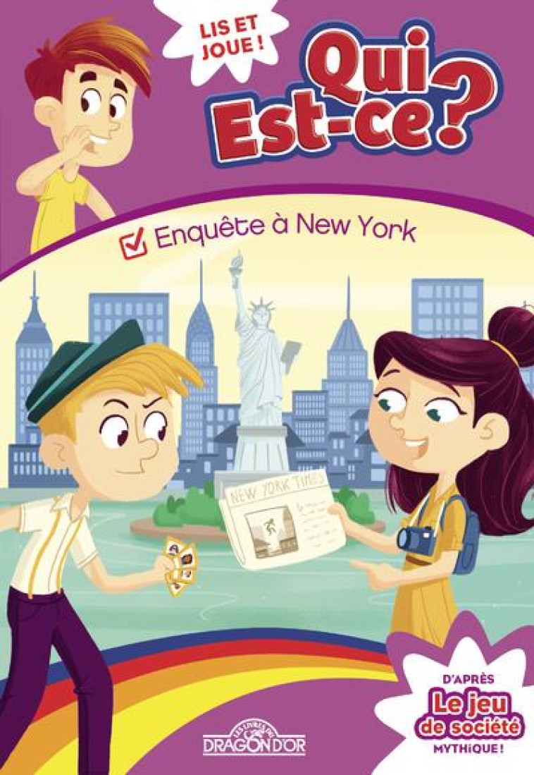 QUI EST-CE ? - ENQUETE A NEW YORK - HASBRO - DRAGON D'OR