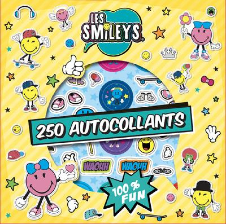 LES SMILEYS - 250 AUTOCOLLANTS - SMILEYWORLD - NC