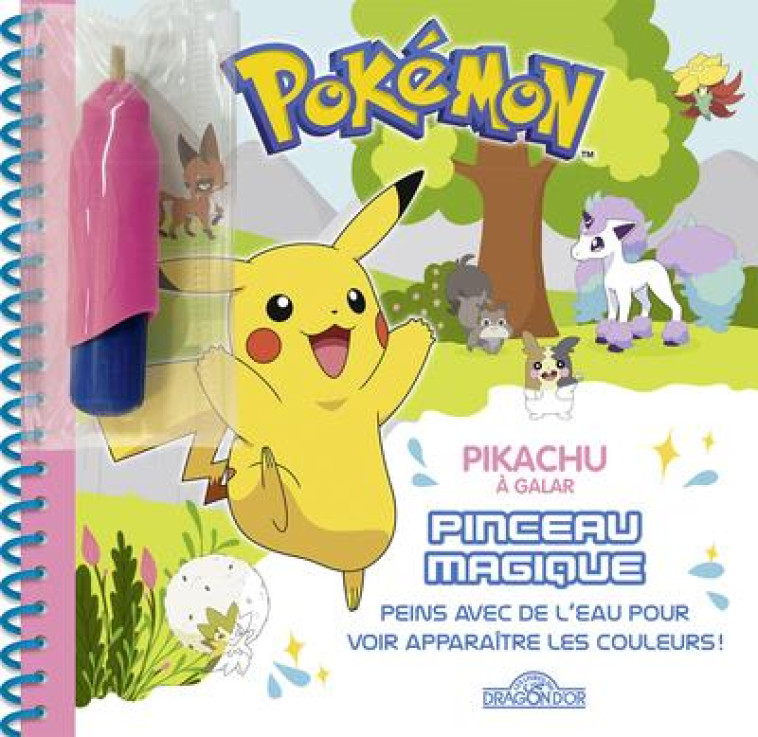 PINCEAU MAGIQUE - PIKACHU A GALAR - THE POKEMON COMPANY - DRAGON D'OR