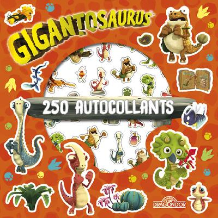 GIGANTOSAURUS - 250 AUTOCOLLANTS - FRANCE TV - NC