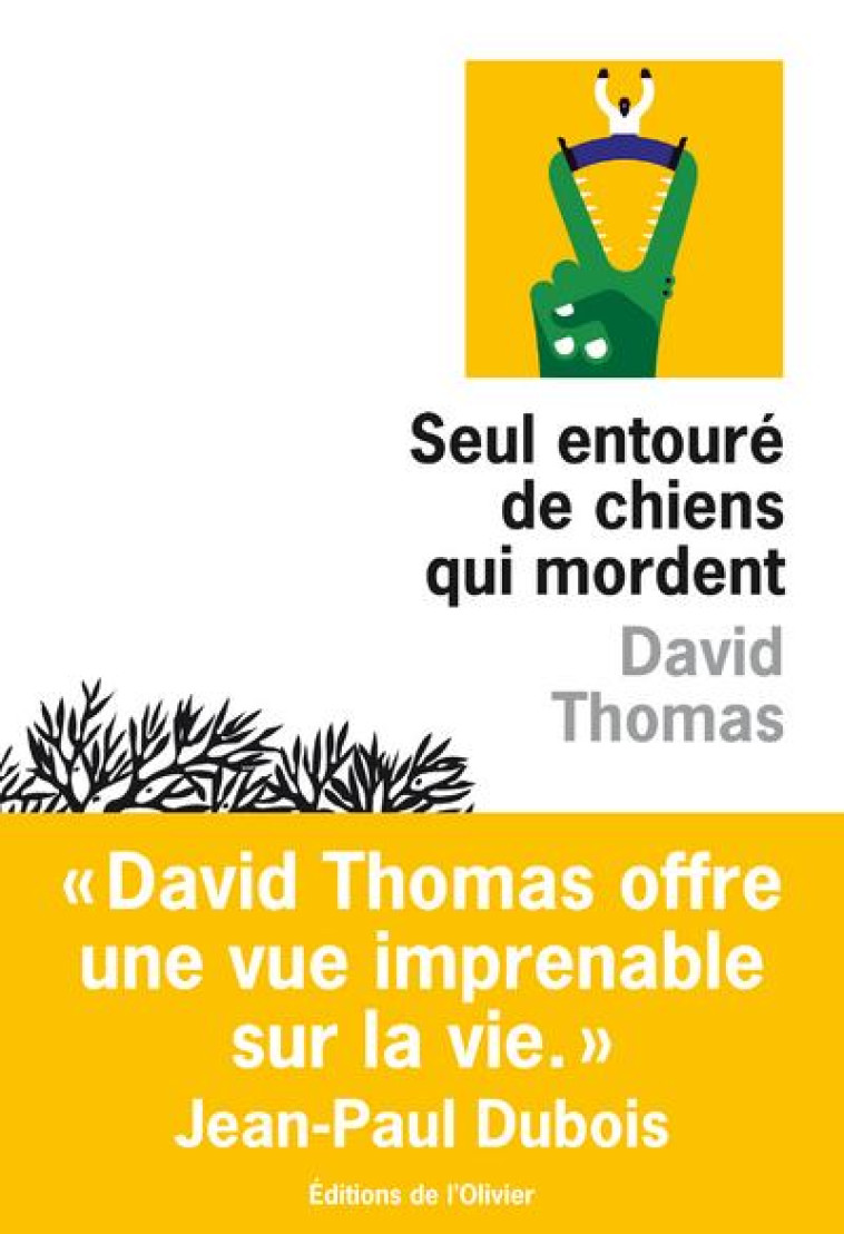 SEUL ENTOURE DE CHIENS QUI MORDENT - THOMAS DAVID - OLIVIER