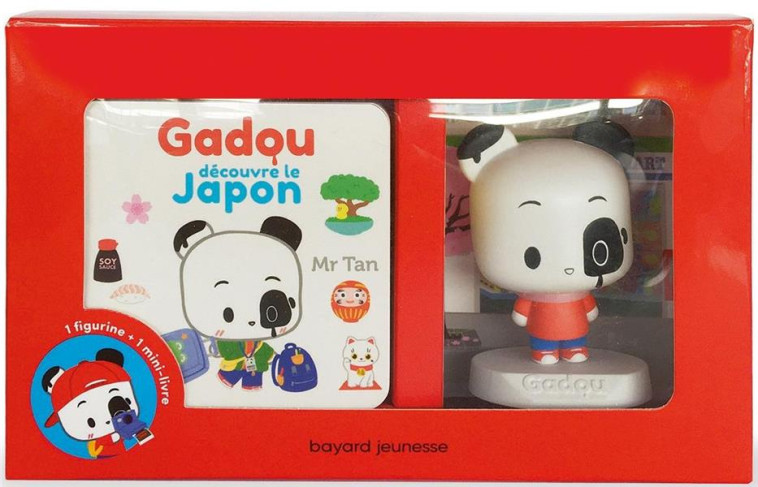 GADOU DECOUVRE LE JAPON - COFFRET LIVRE + FIGURINE - MR TAN - BAYARD JEUNESSE