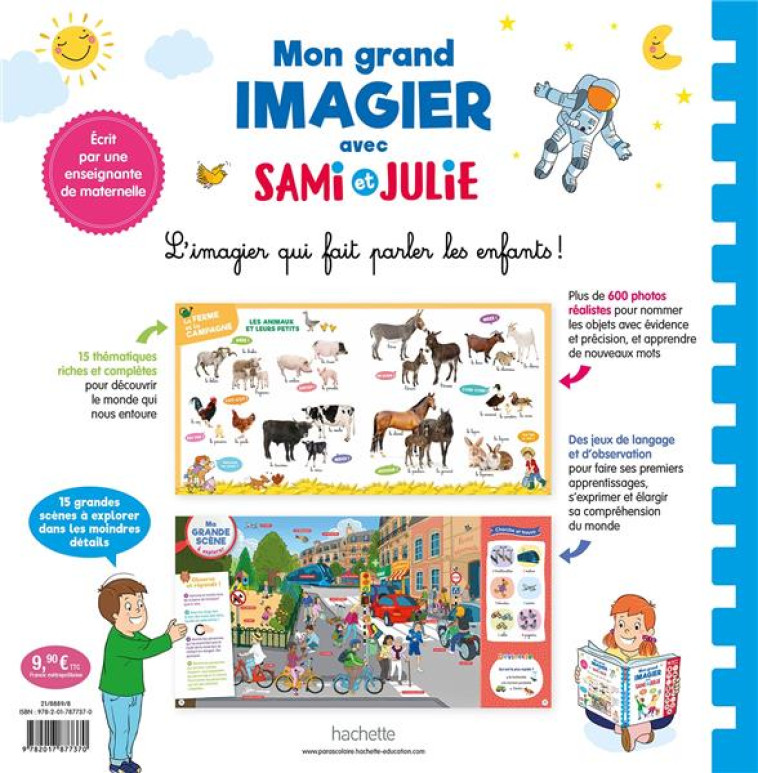 MON GRAND IMAGIER DES MOTS AVEC SAMI ET JULIE - FALLOT/BOYER - HACHETTE