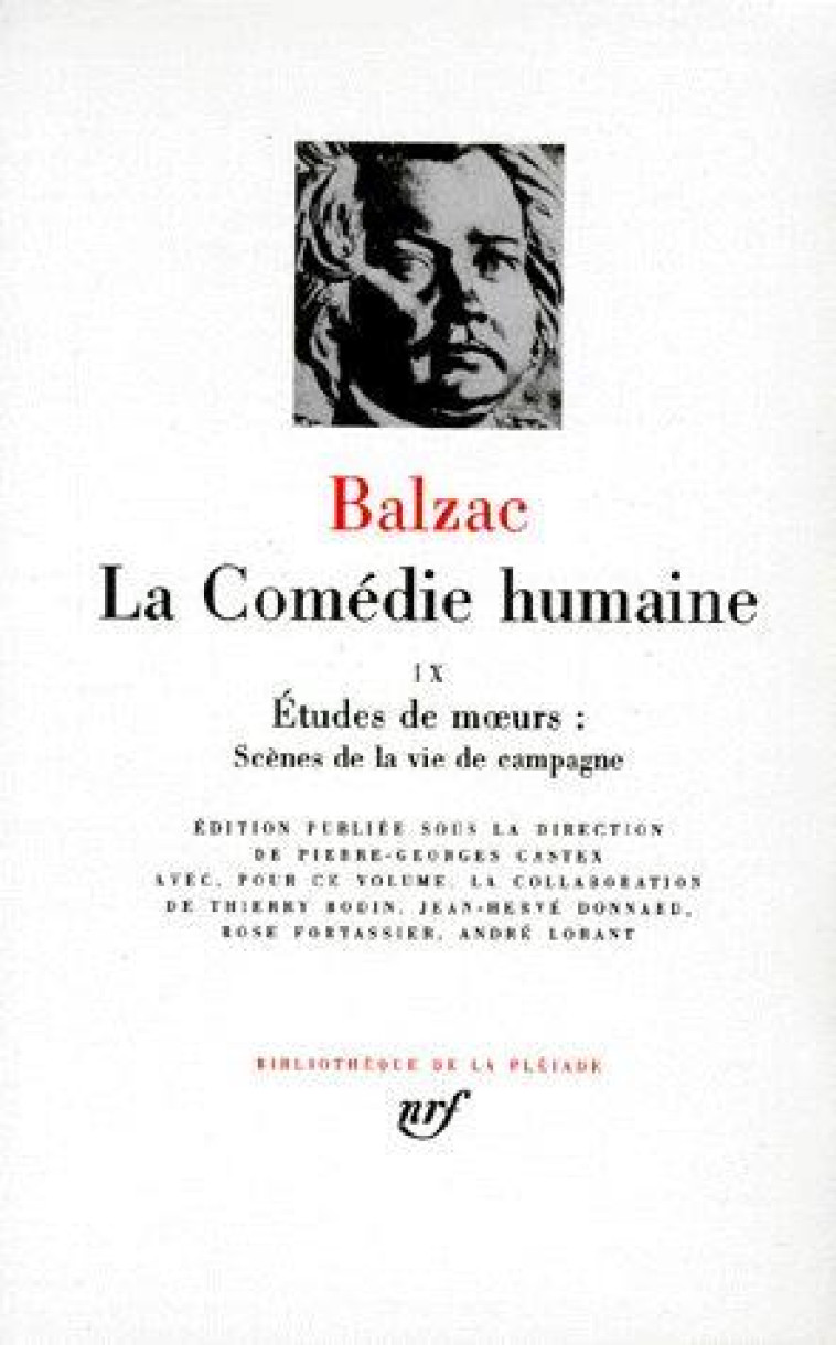 LA COMEDIE HUMAINE T9 - BALZAC HONORE DE - GALLIMARD