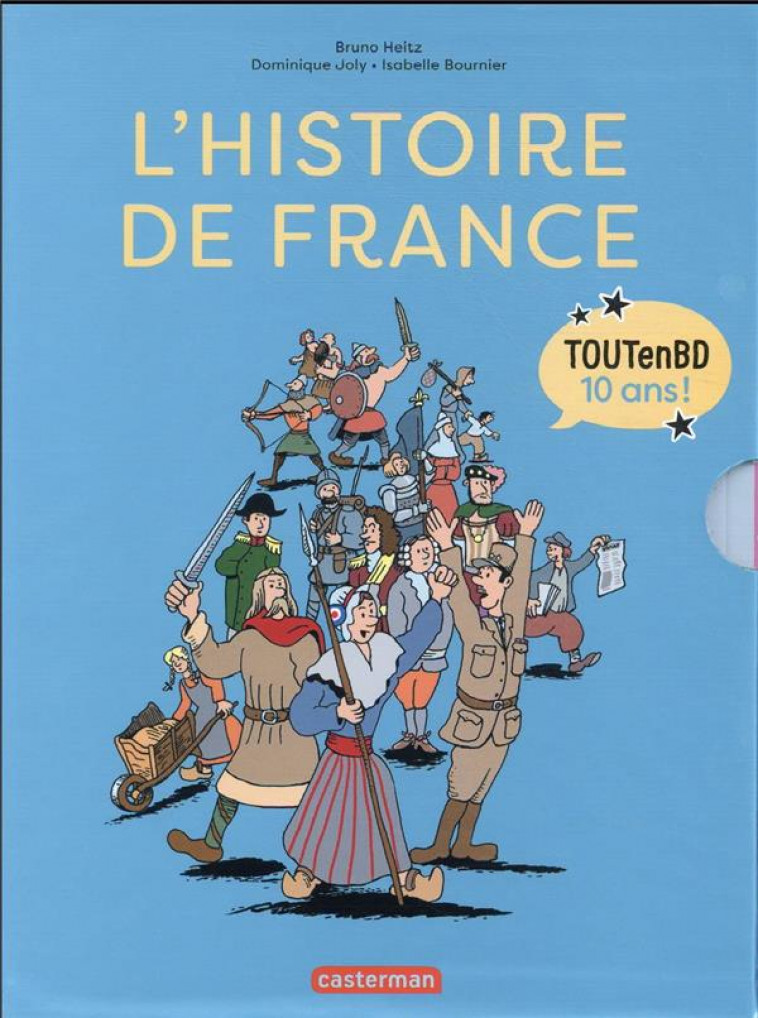 COFFRET L-HISTOIRE DE FRANCE EN BD - JOLY/BOURNIER/HEITZ - CASTERMAN