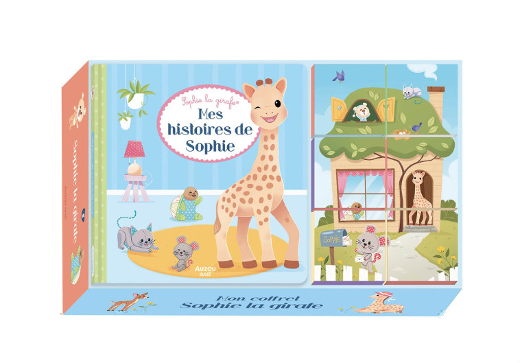 SOPHIE LA GIRAFE - COFFRET ALBUM + CUBES - Marie VANDERBEMDEN - AUZOU