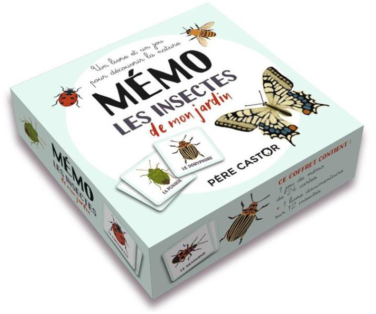 BOITE DE JEU MEMO - LES INSECTES DE MON JARDIN - RUEL ADELINE - FLAMMARION