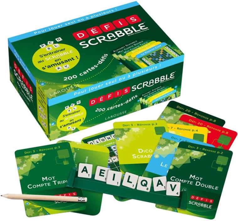 DEFIS SCRABBLE 200 CARTES-DEFITS COFFRET - LECREUX MICHELE - NC