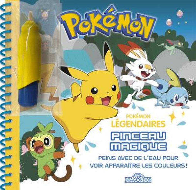 POKEMON # PINCEAU MAGIQUE # A LA RECHERCHE DES POKEMON LEGENDAIRES - THE POKEMON COMPANY - DRAGON D'OR