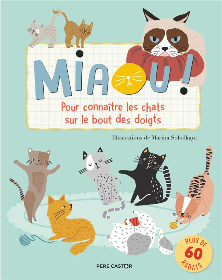 MIAOU ! - POUR CONNAITRE LES CHATS SUR LE BOUT DES DOIGTS - SOLODKAYA/PORTER - FLAMMARION