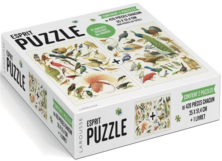 PUZZLE  PLANCHES OISEAUX DU MONDE - XXX - NC