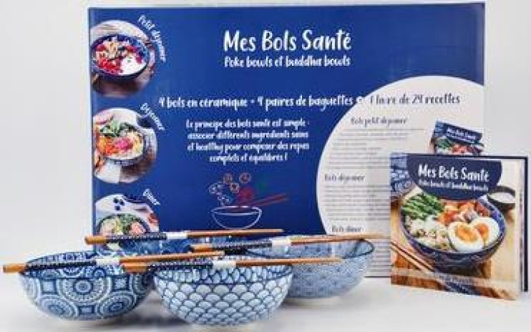 MES BOLS SANTE BLEUS BUDDHA BOLS ET POKE BOWL - COLLECTIF - I2C