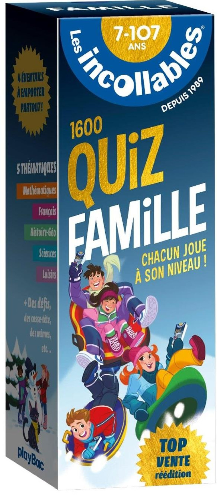 LES INCOLLABLES - QUIZ FAMILLE - 7 A 107 ANS - REEDITION NOEL 2021 - EL GUNTO - PRISMA