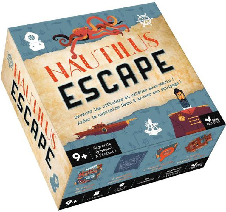 NAUTILUS ESCAPE - BOITE AVEC CARTES - HERVIEUX/MERLAUT - NC