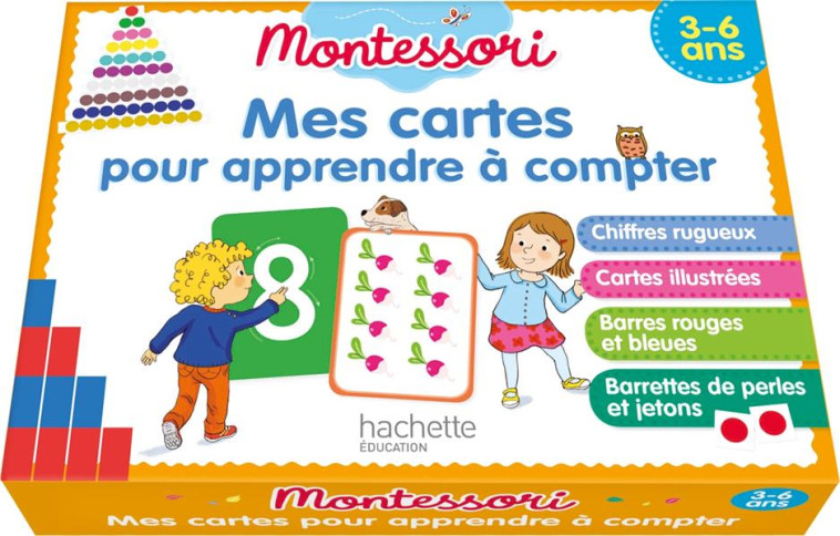 MONTESSORI MES CARTES POUR APPRENDRE A COMPTER 3-6 ANS - XXX - HACHETTE