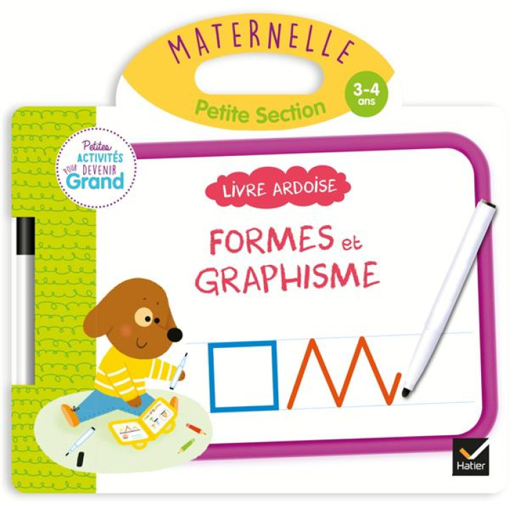 LIVRE ARDOISE FORMES ET GRAPHISME PS - MORNET/MOREY - HATIER SCOLAIRE