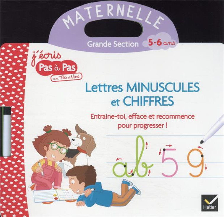 LIVRE ARDOISE LETTRES MINUSCULES ET CHIFFRES - VAN TILBEURGH M-H. - HATIER SCOLAIRE