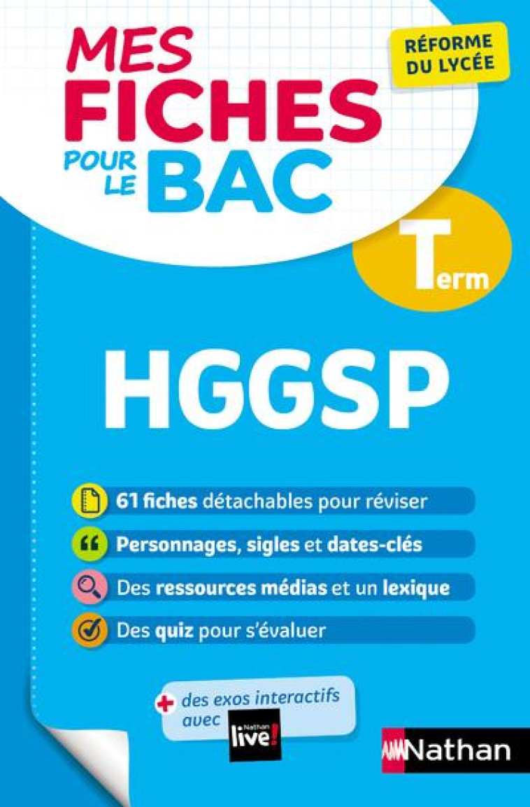 FICHES BAC HG GEOPOLITIQUE ET SCIENCES POLITIQUES TERMINALE - COLLECTIF - CLE INTERNAT