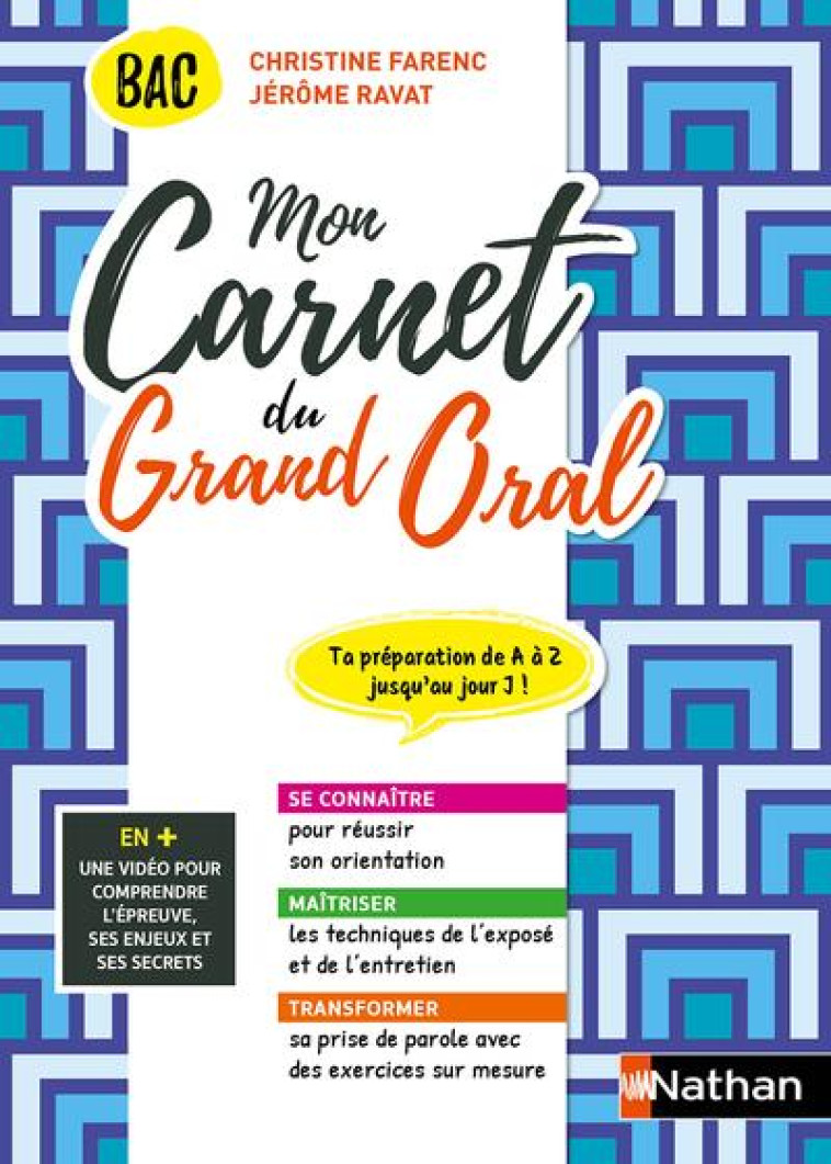 MON CARNET DU GRAND ORAL - TERMINAL (LA METHODE SUR MESURE) - 2022 - FARENC/RAVAT - CLE INTERNAT