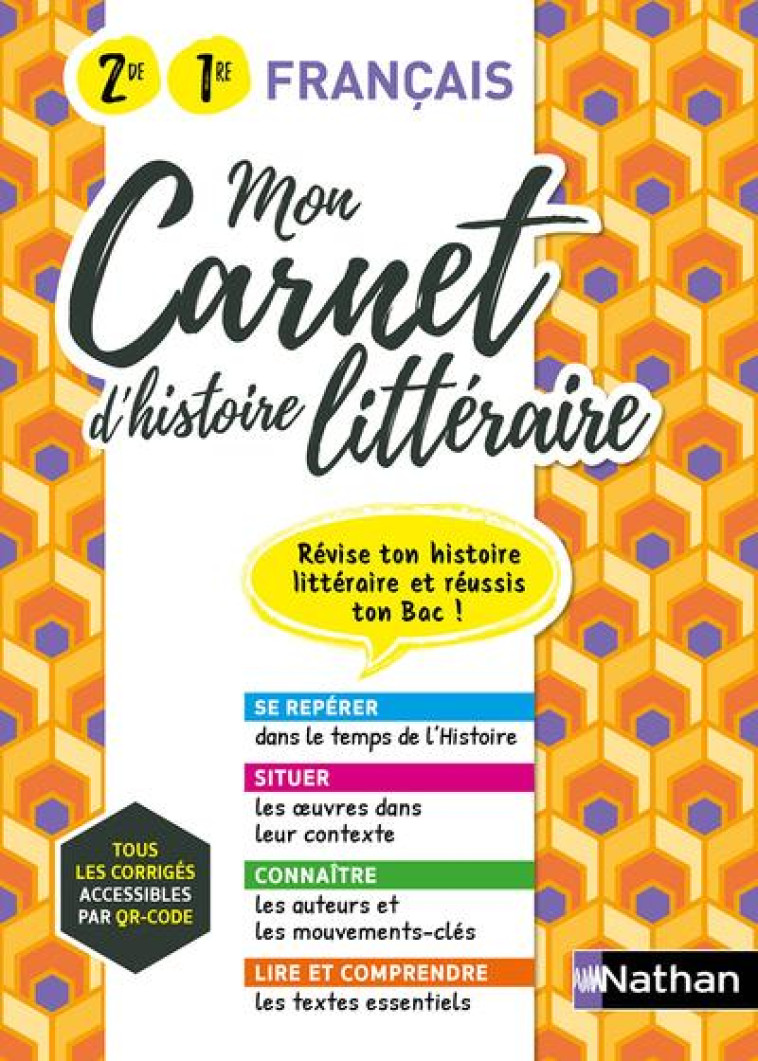 MON CARNET D'HISTOIRE LITTERAIRE - 2EME/1ERE - 2022 - BLIN/CAMPY-WEIS - CLE INTERNAT