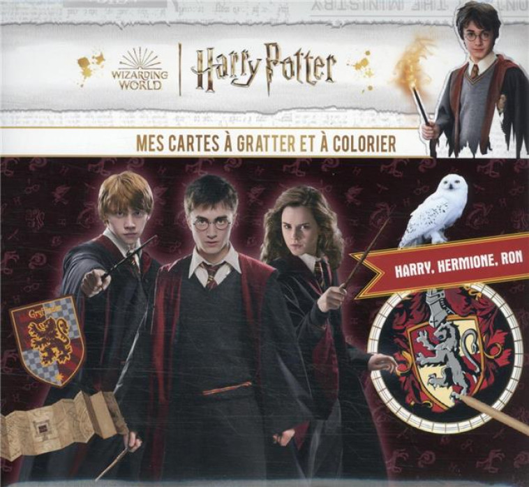 HARRY POTTER - CARTES A GRATTER HARRY, HERMIONE, RON - XXX - PRISMA