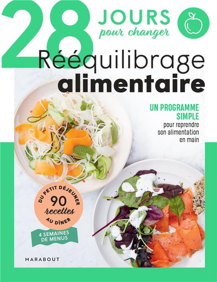 28 JOURS POUR UN REEQUILIBRAGE ALIMENTAIRE REUSSI ! - MARINETTE GUILLAUME - MARABOUT