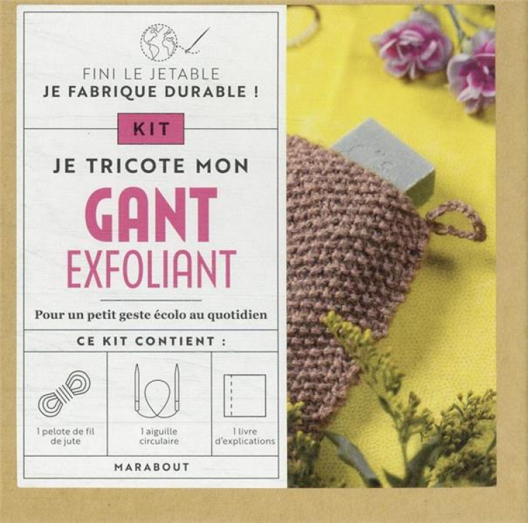 KIT JE CROCHETE UN GANT DE MASSAGE - COLLECTIF - MARABOUT