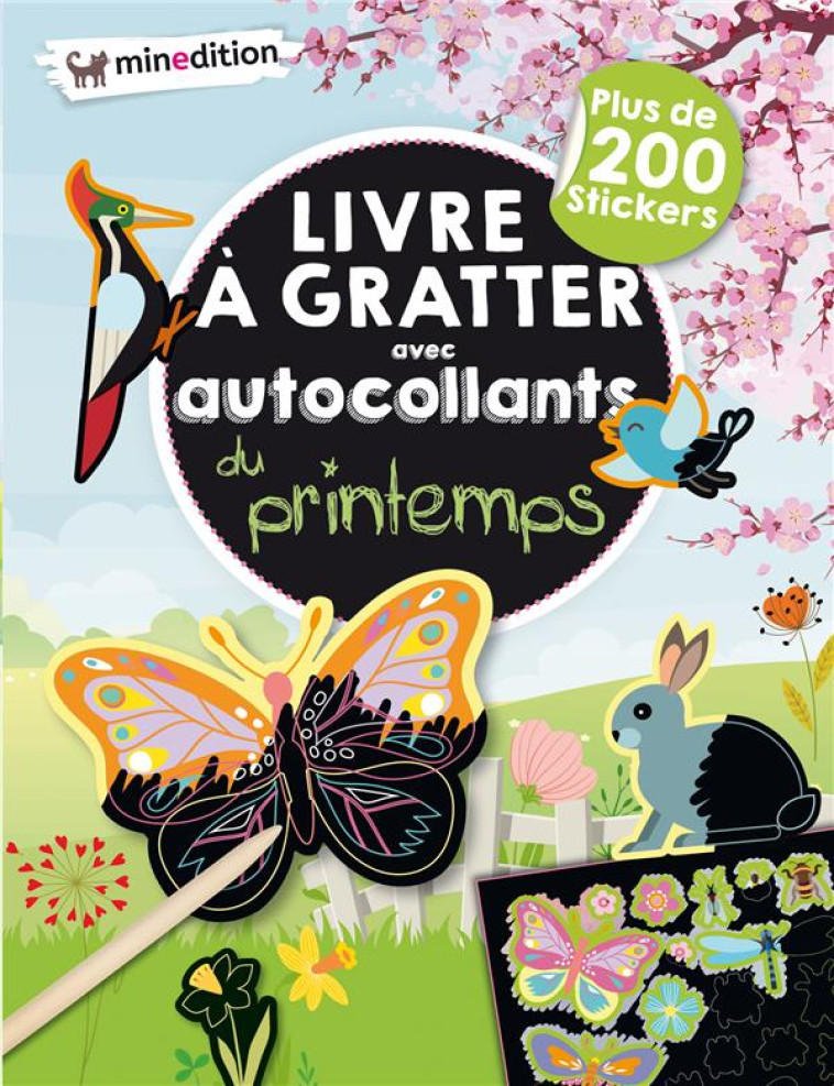 MON LIVRE D-AUTOCOLLANTS A GRATTER DU PRINTEMPS - SCHINDLER EVA - MINEDITION