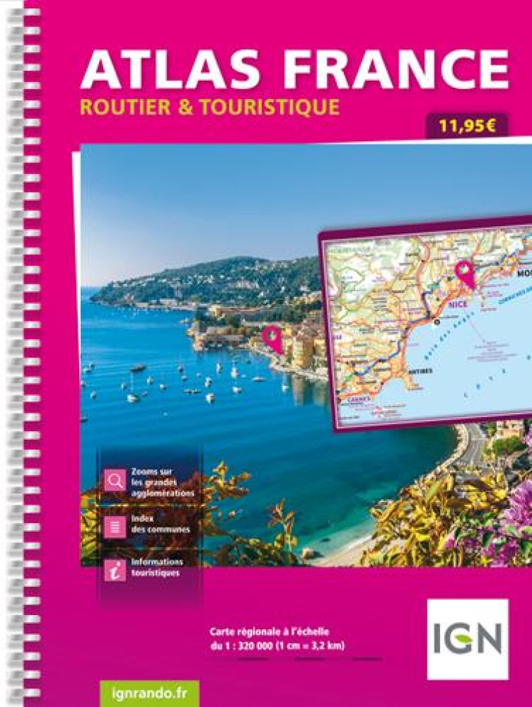 FRANCE ATLAS ROUTIER ET TOURISTIQUE SPIRALE - XXX - MICHELIN