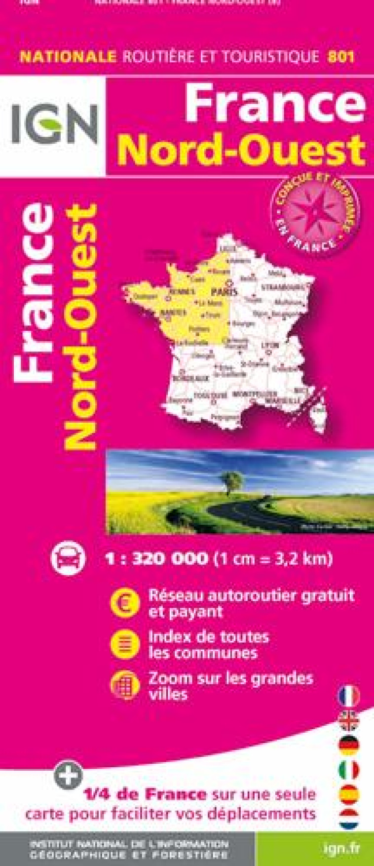 801 FRANCE NORD-OUEST RECTO/VERSO - XXX - MICHELIN