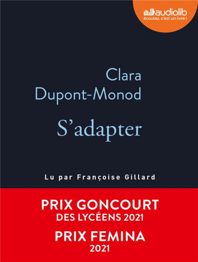 S-ADAPTER - LIVRE AUDIO 1 CD MP3 - DUPONT-MONOD CLARA - AUDIOLIB