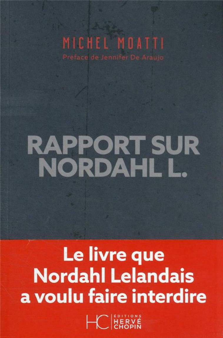 RAPPORT NL - MOATTI/DE ARAUJO - HC EDITIONS