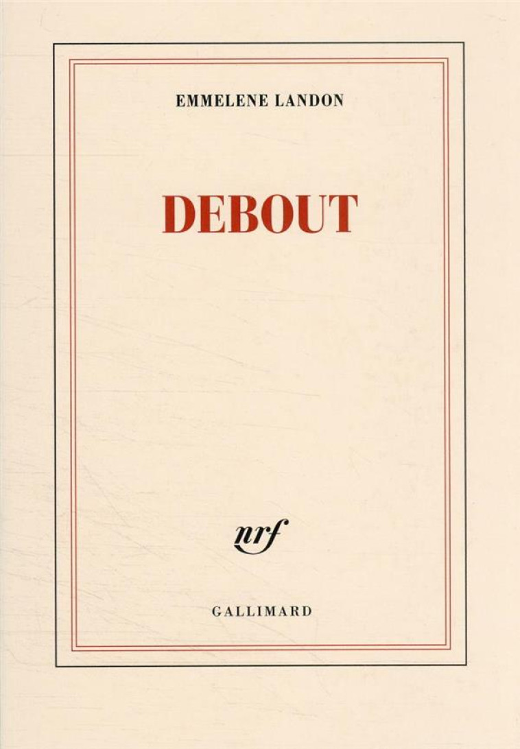 DEBOUT - LANDON EMMELENE - GALLIMARD