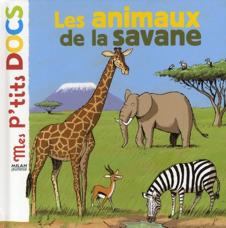 ANIMAUX DE LA SAVANE PTITS DOCS - LEDU/GASTE - BD Kids