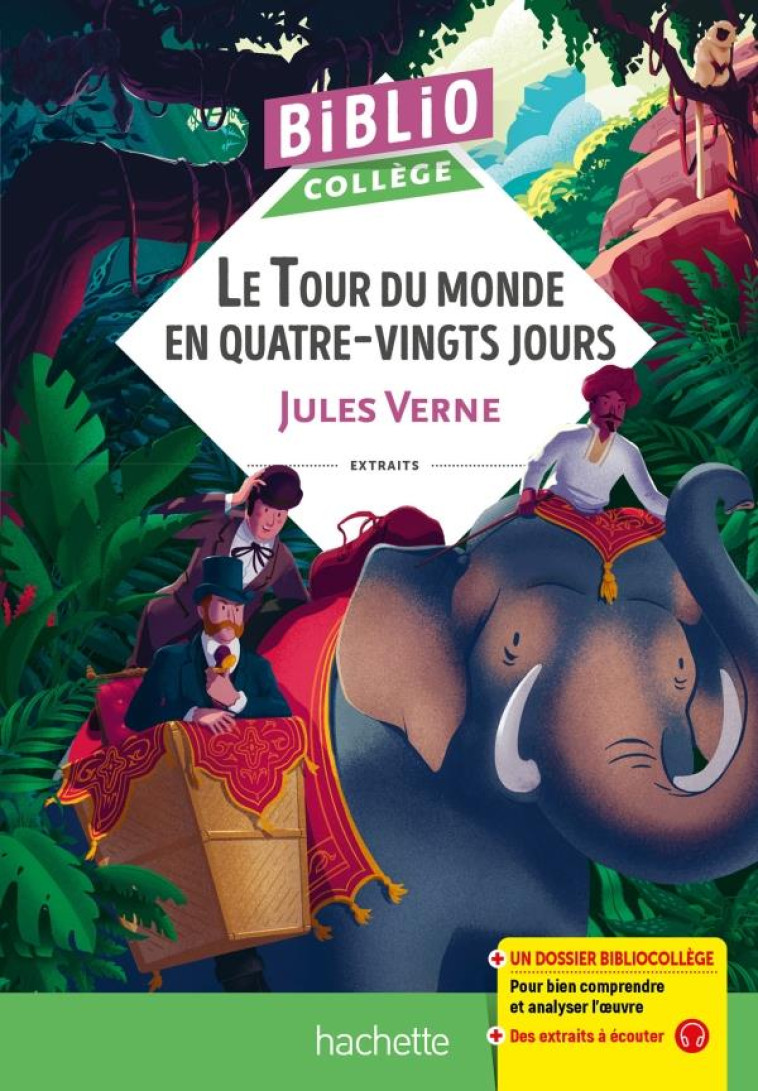 BIBLIOCOLLEGE LE TOUR DU MONDE EN 80 JOURS (J VERNE) - VERNE JULES - HACHETTE