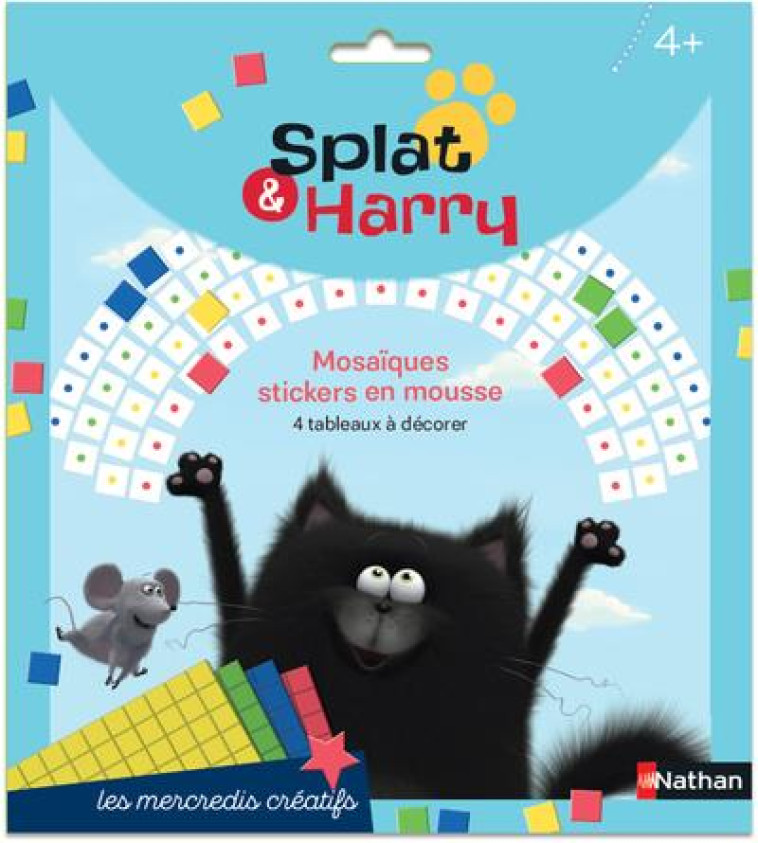 SPLAT ET HARRY: POCHETTE MOSAIQUES GOMMETTES EN MOUSSE - SCOTTON ROB - NC