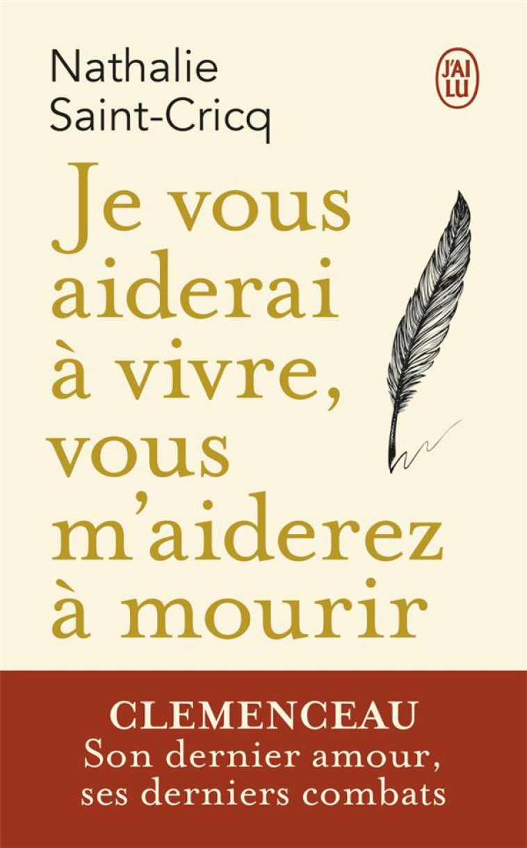 JE VOUS AIDERAI A VIVRE, VOUS M'AIDEREZ A MOURIR - SAINT-CRICQ NATHALIE - J'AI LU