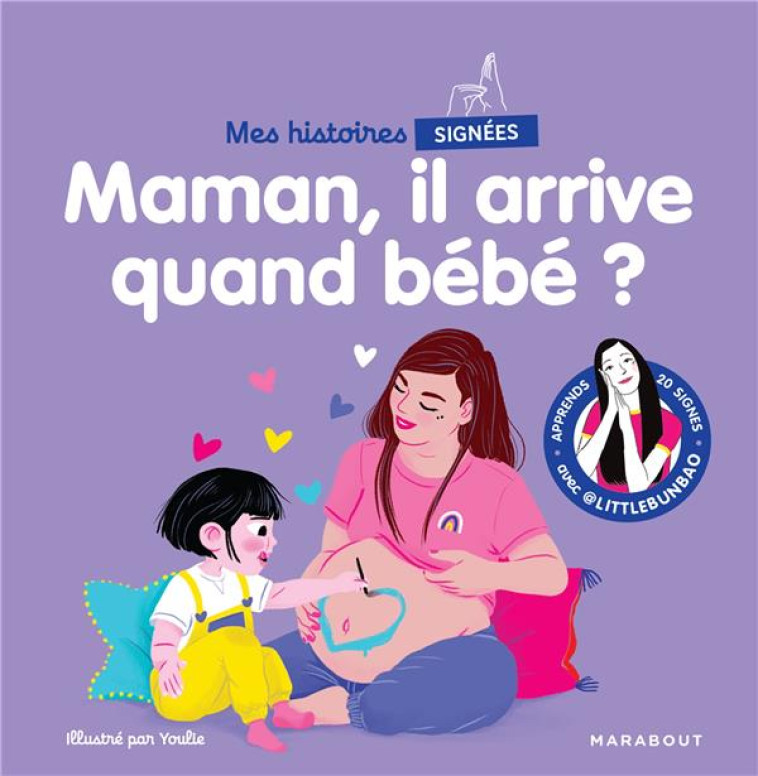 MES HISTOIRES SIGNEES - MAMAN ATTEND UN BEBE - CAO MARIE - MARABOUT