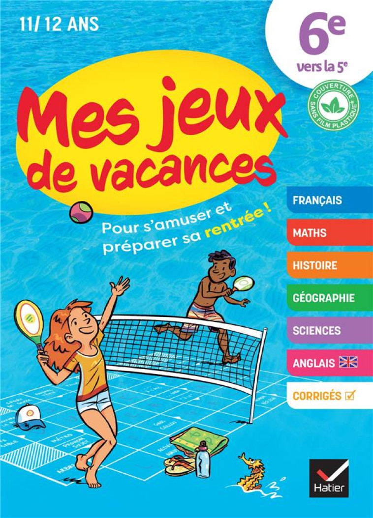 MES JEUX DE VACANCES 2022, DE LA 6E A LA 5E - POUR S'AMUSER ET PREPARER SA RENTREE - XXX - HATIER SCOLAIRE