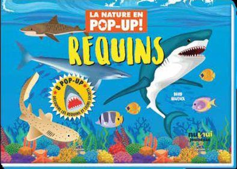 LA NATURE EN POP-UP - REQUINS - HAWCOCK DAVID - NUINUI JEUNESSE