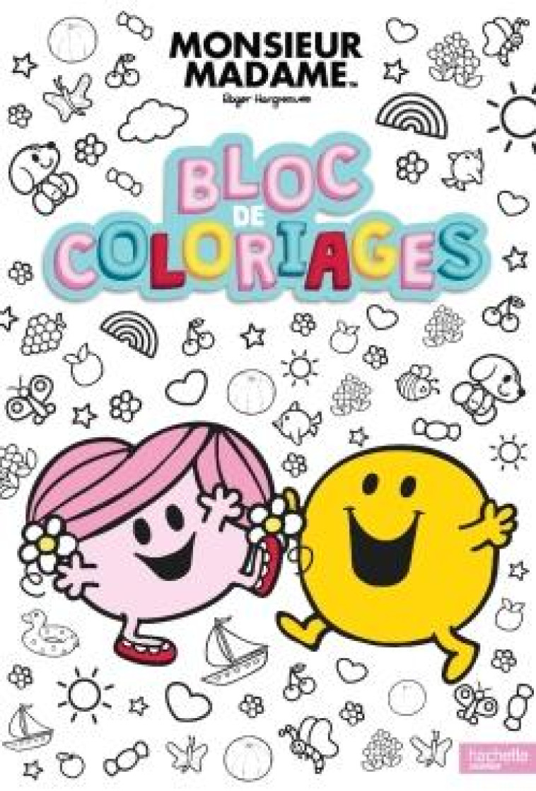 MONSIEUR MADAME - BLOC DE COLORIAGES - XXX - HACHETTE