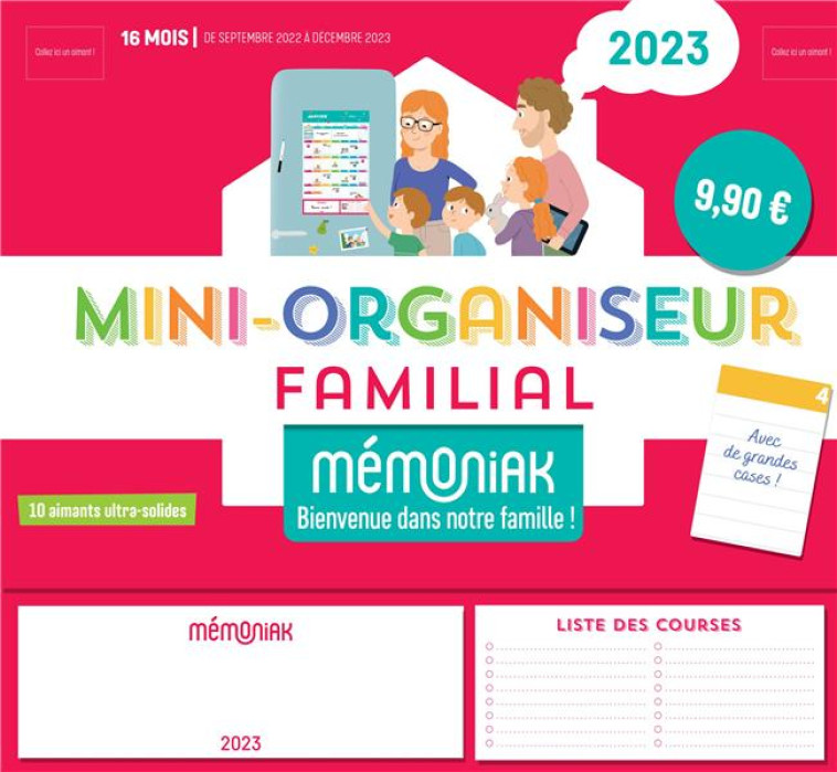 MINI-ORGANISEUR FAMILIAL MEMONIAK 2022-2023 - NESK - NC