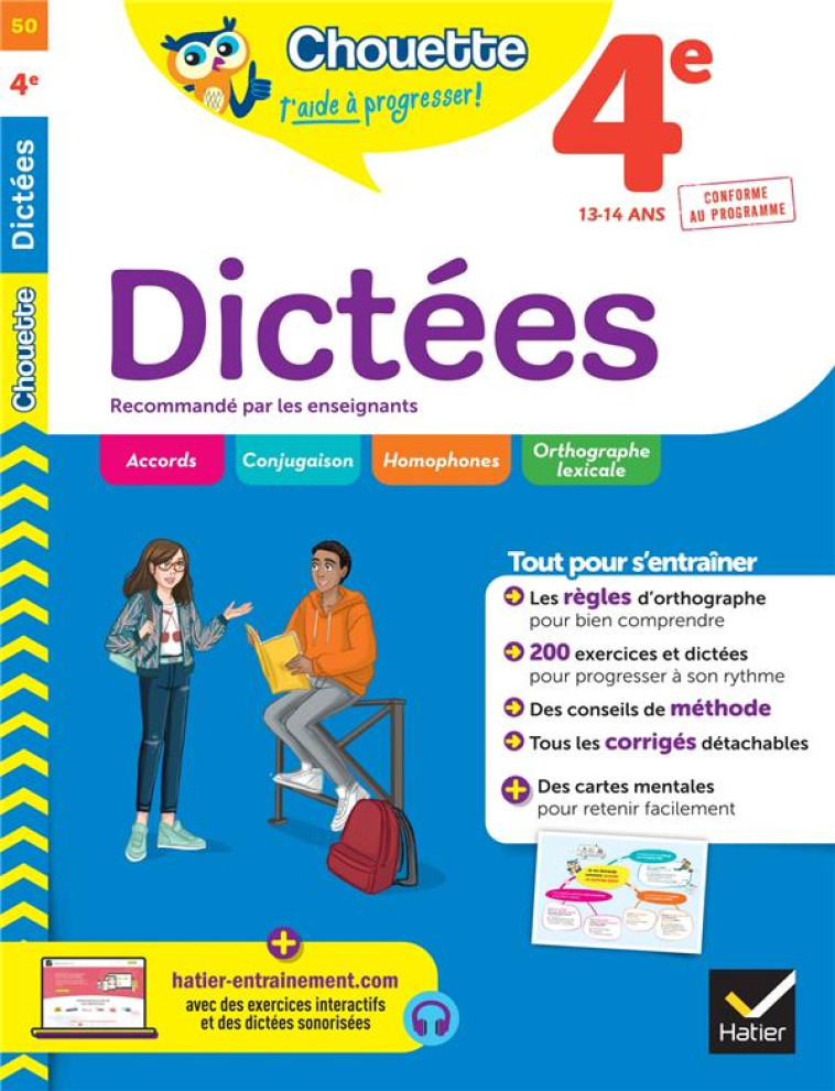 DICTEES 4E - CAHIER DE REVISION ET D'ENTRAINEMENT - FORMOND CHRISTINE - HATIER SCOLAIRE