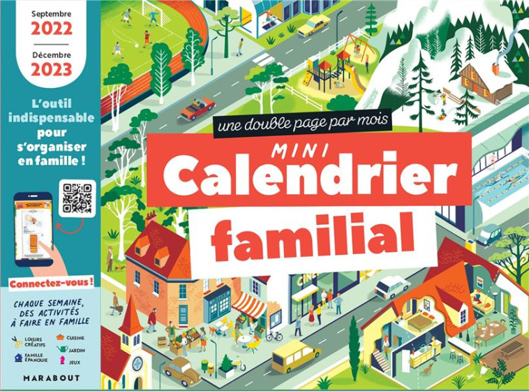 MINI CALENDRIER MENSUEL DE LA FAMILLE - SEPTEMBRE 2022- DECEMBRE 2023 - XXX - NC