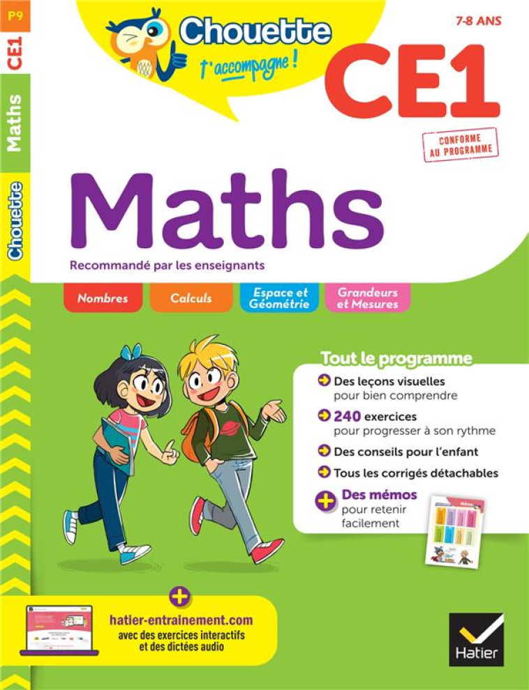 CHOUETTE CE1 MATHS - DOMERGUE/DOMINGIE - HATIER SCOLAIRE