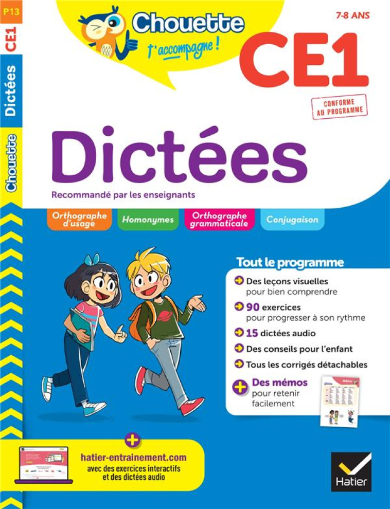 CHOUETTE CE1 DICTEES - MARIENVAL/RODES - HATIER SCOLAIRE