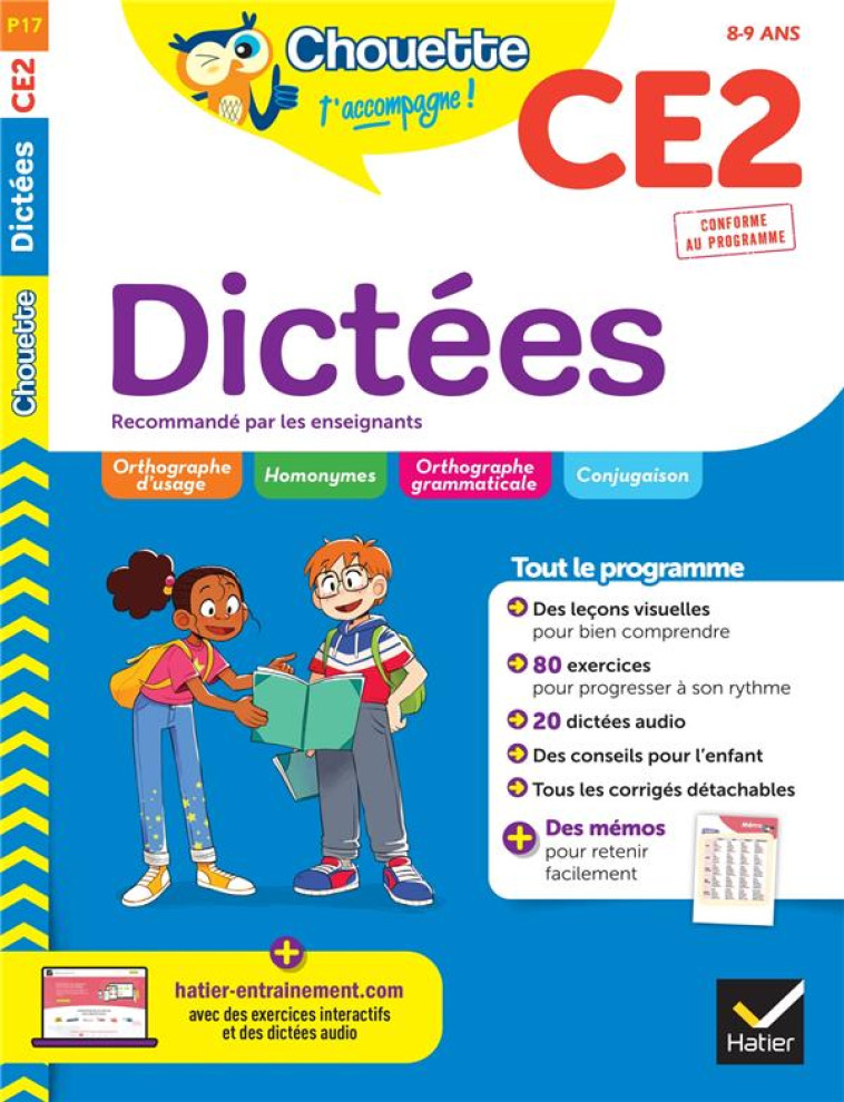 CHOUETTE CE2 DICTEES - MARIENVAL/RODES - HATIER SCOLAIRE