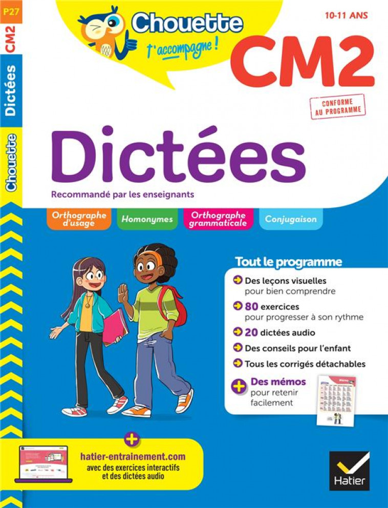 CHOUETTE CM2 DICTEES - MARIENVAL/RODES - HATIER SCOLAIRE