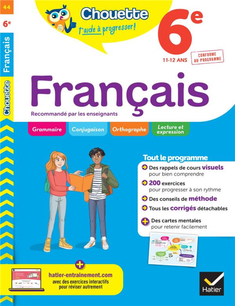 CHOUETTE 6E FRANCAIS - COSSA/MARQUETTY - HATIER SCOLAIRE