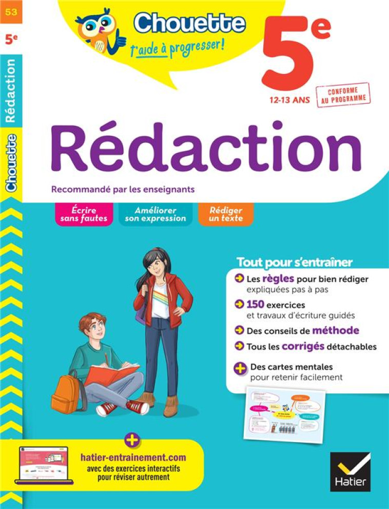 CHOUETTE 5E REDACTION - GORSON-TANGUY - HATIER SCOLAIRE